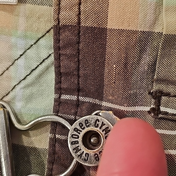 Gymboree Shortall Coverall Overall Romper Plaid Checkered Adjustable Snap 2T - Picture 6 of 8